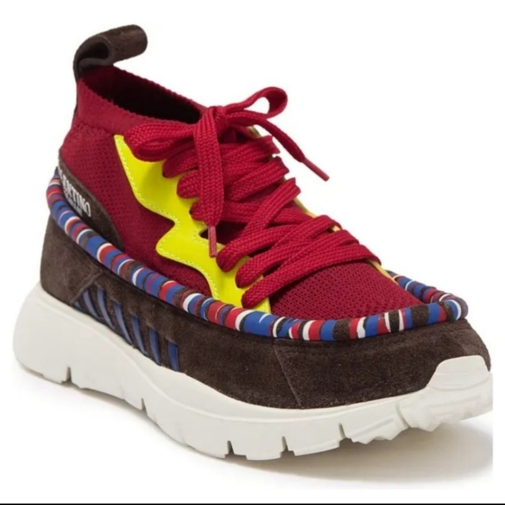 NWT $995 Valentino Moc Toe Stud Contrast Sneaker Casual Shoe Unisex